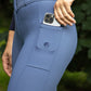 Dina  Winter Phone Pocket Breeches - Dusty Blue