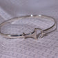Classic Half Snaffle Bangle (Sterling Silver 925)