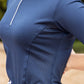 Roni Pin Hole Sports Top - Navy NEW