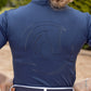Roni Pin Hole Sports Top - Navy NEW