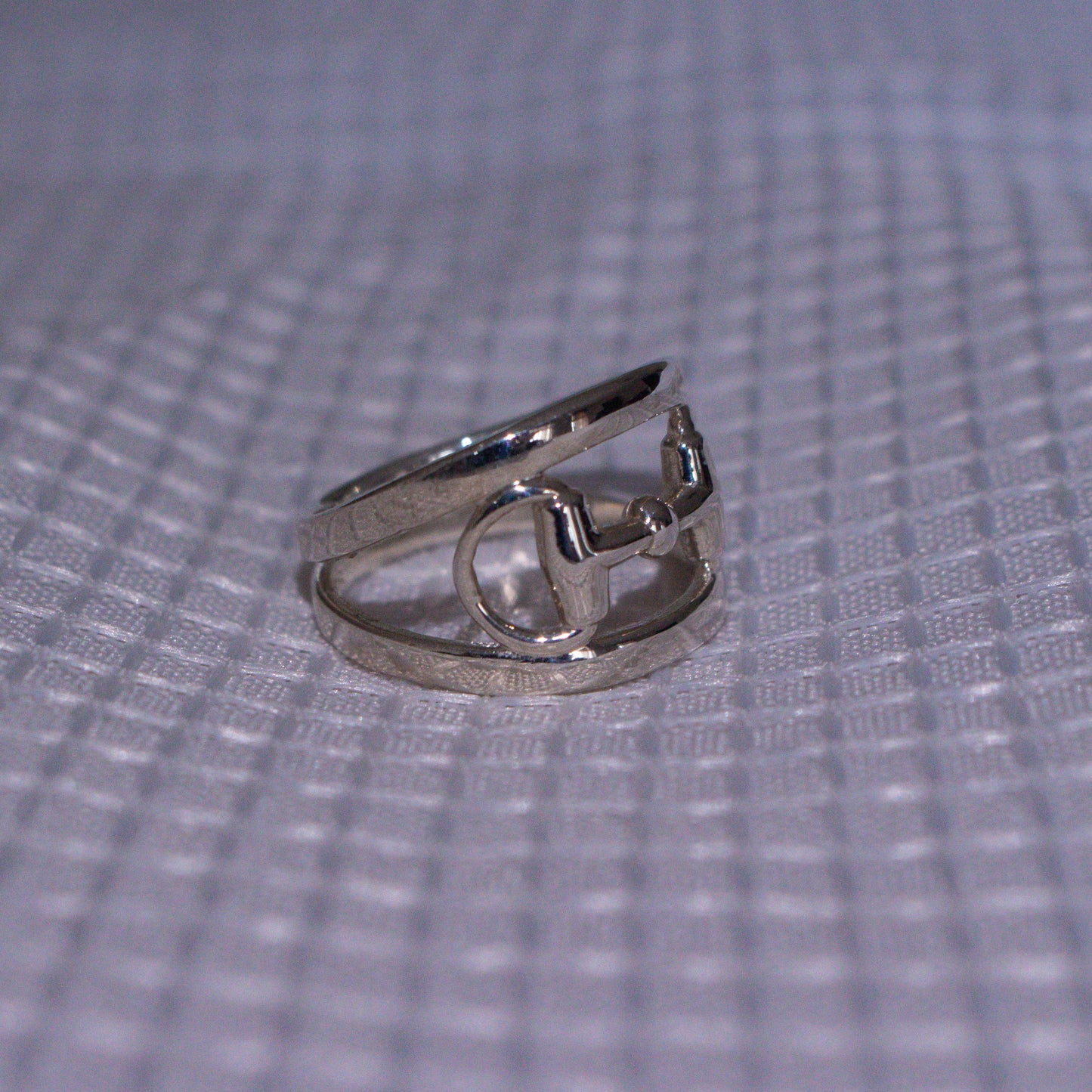 Wide Bit Ring (Sterling Sliver 925)
