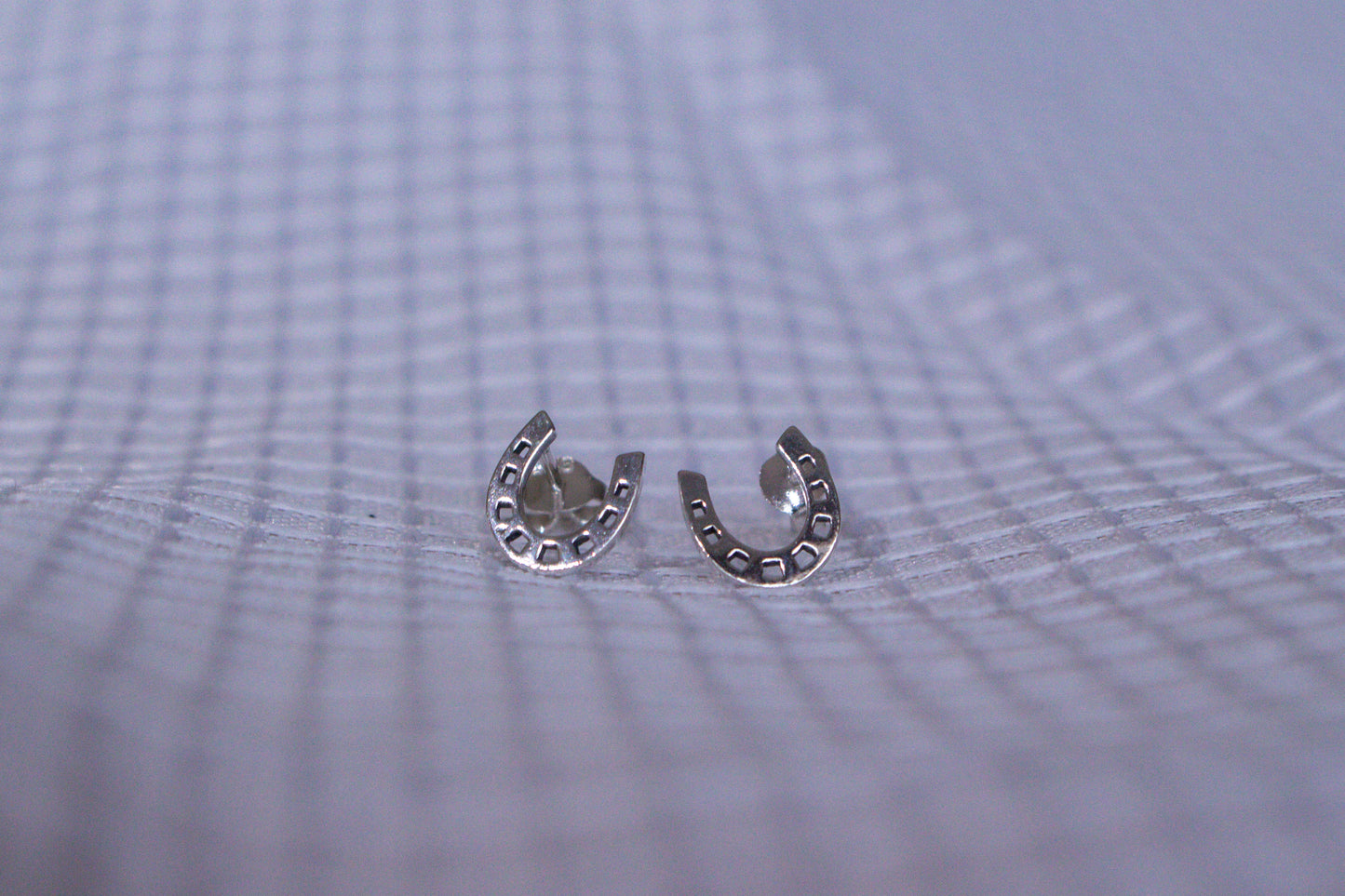 Horseshoe Studded Earrings (Sterling Silver 925)