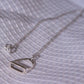 Stirrup Fine Chain Necklace (Sterling Silver 925)