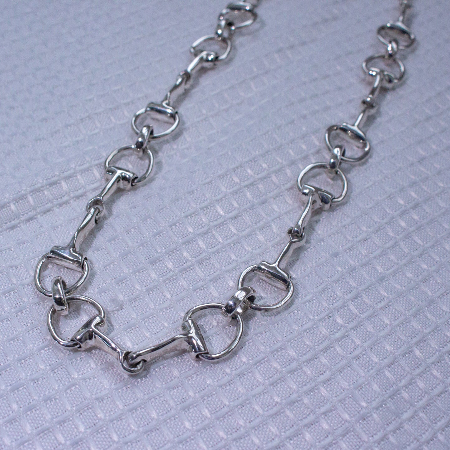 Small Horsebit Necklace (Sterling Silver 925)