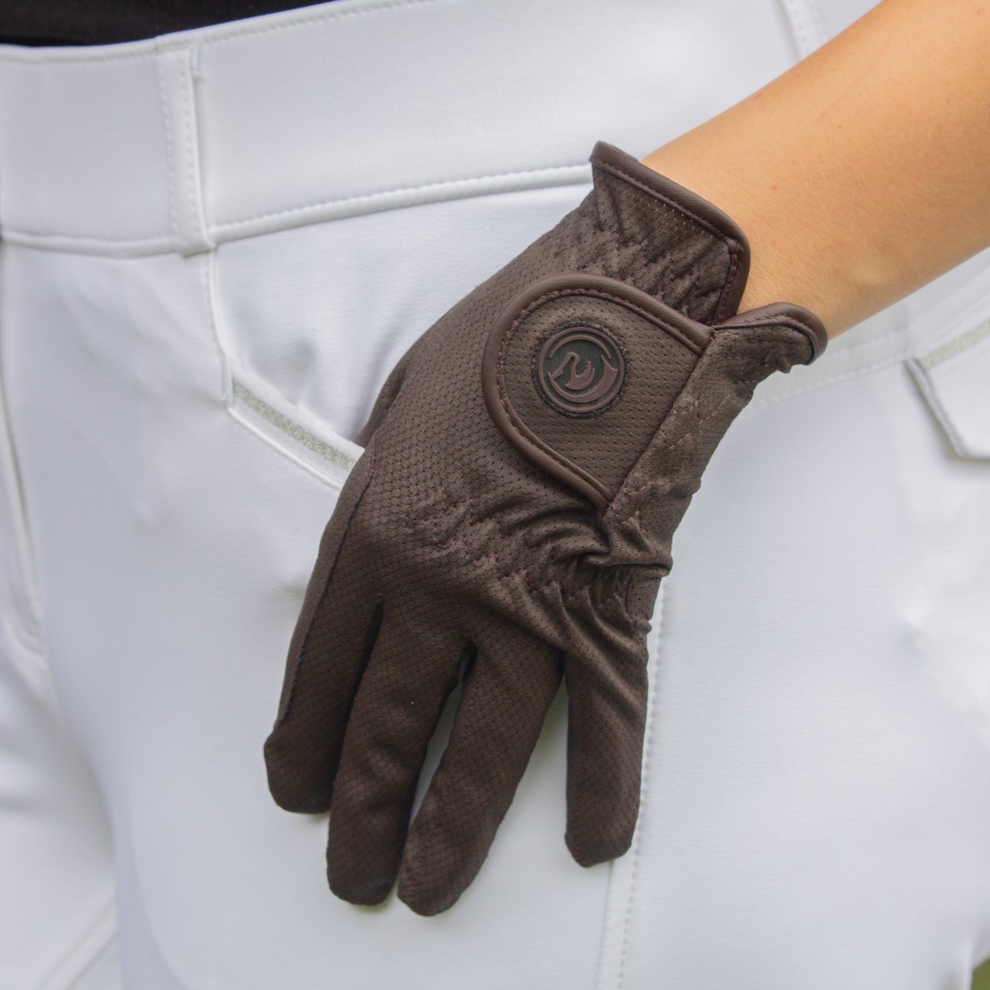 Black Horse Stay Cool Gloves - Brown