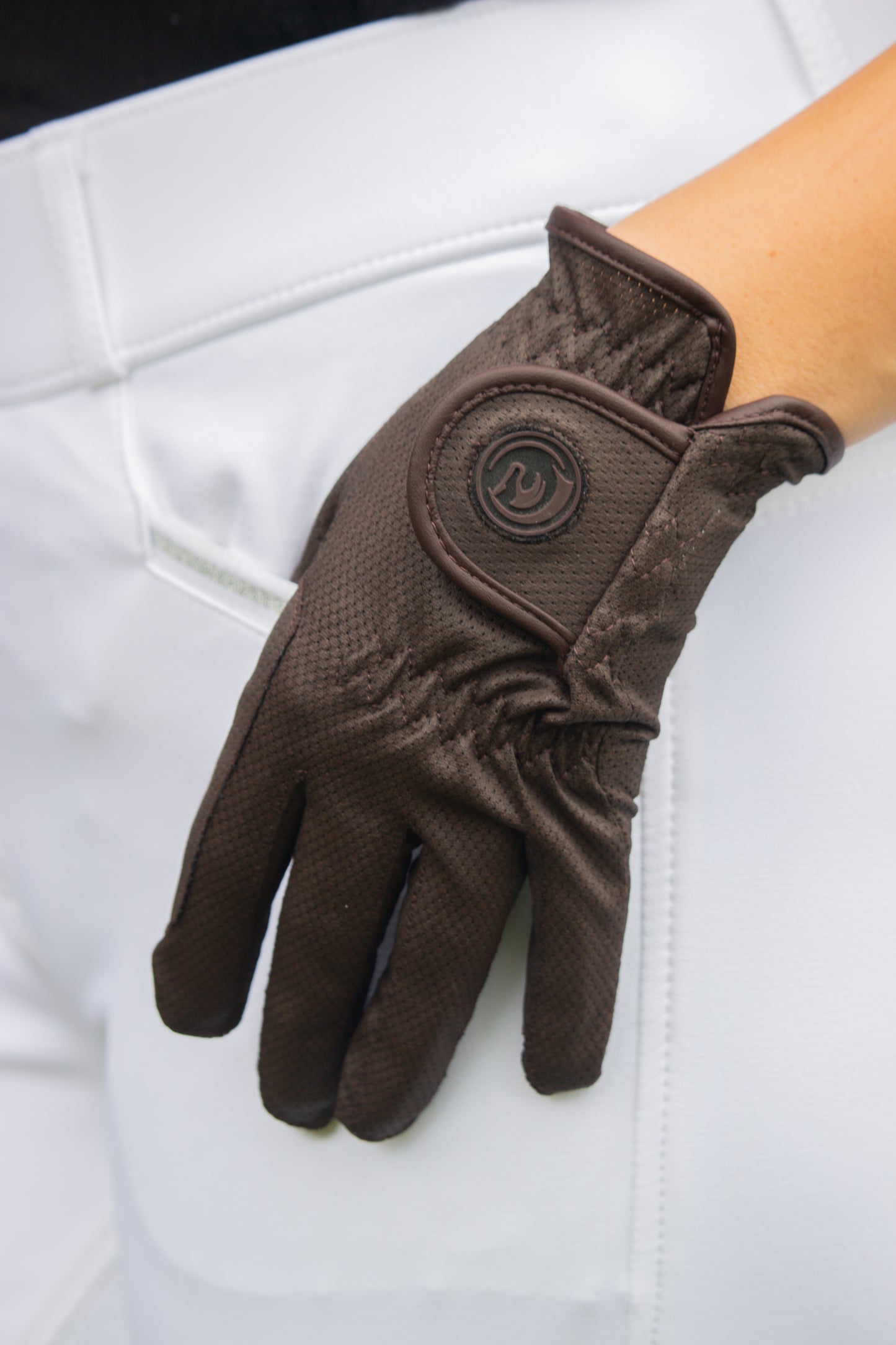Black Horse Stay Cool Gloves - Brown