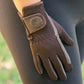 Black Horse Mesh/Serino Gloves - Brown