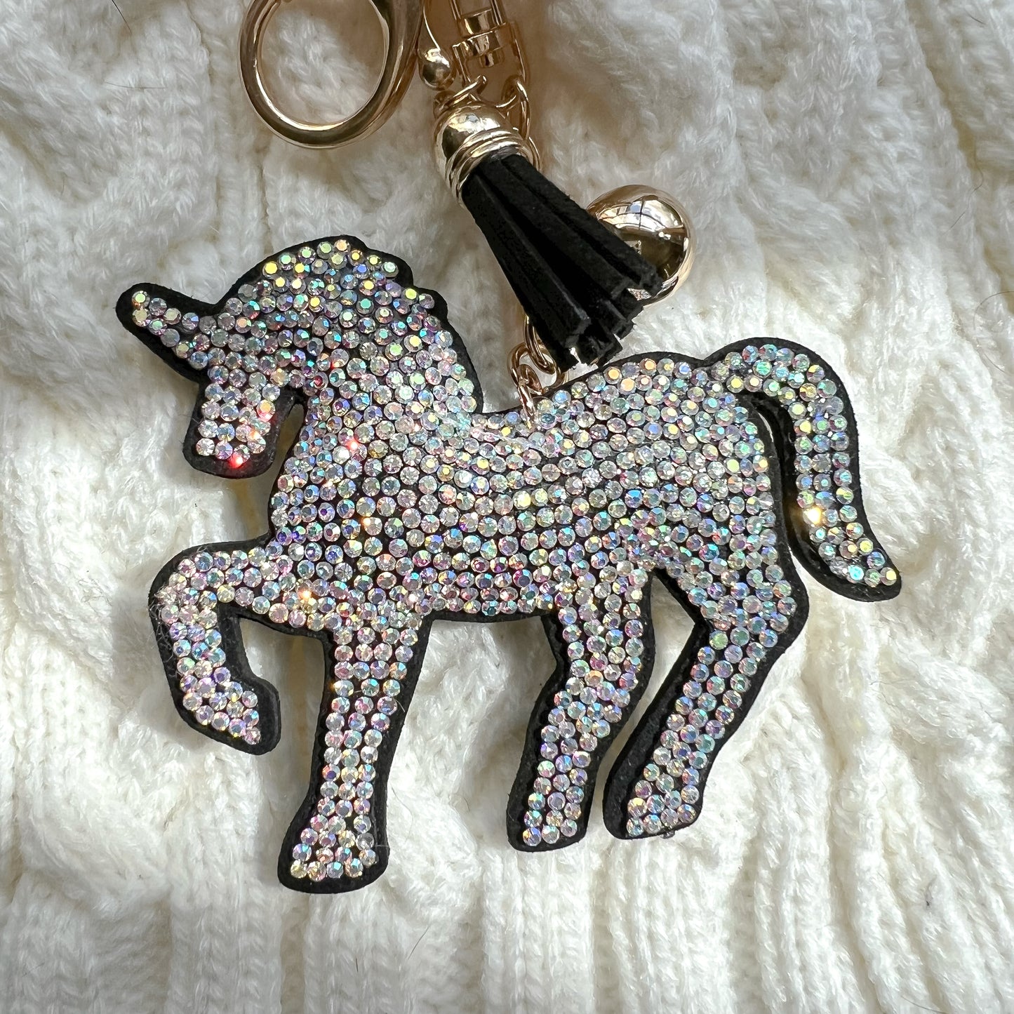 Diamante Horse Key Ring - Crystal